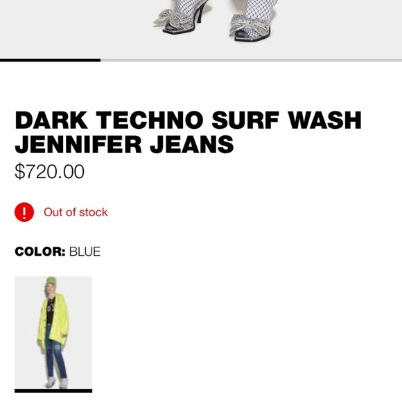 DSQUARED2 Jennifer Jean Sz 4 - Picture 3 of 14